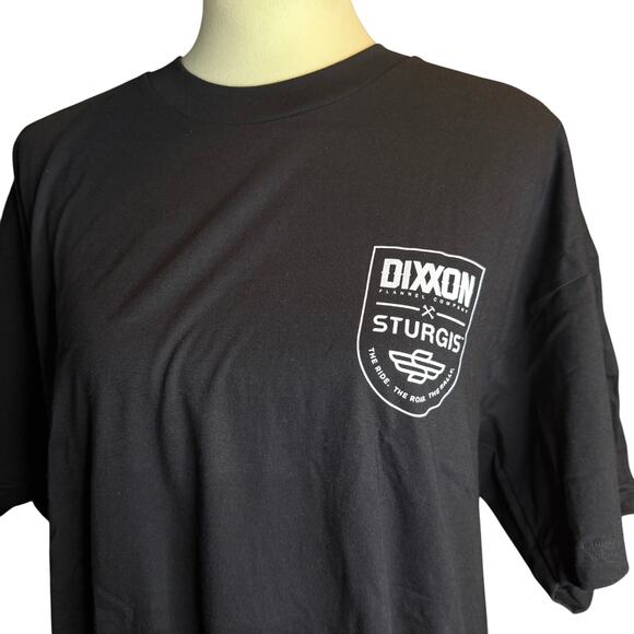 Dixxon Sturgis The Ride The Roar The Rally Tee, Black, Size 2XL, NWOT - Picture 4 of 4